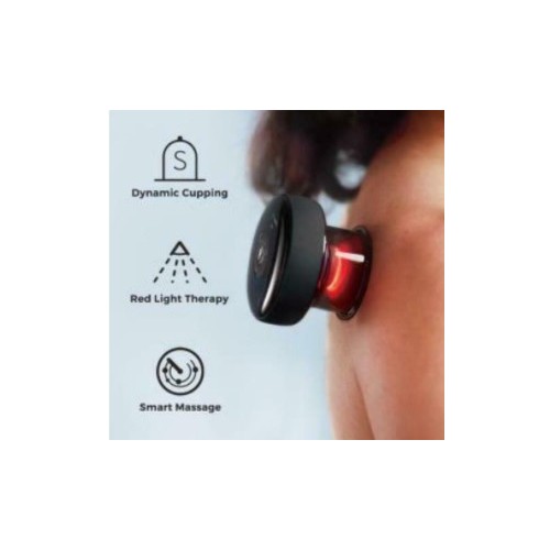 Achedaway Cupper Laserlicht-Massagegerät, Saugnapffunktion, Smartphone-Steuerung