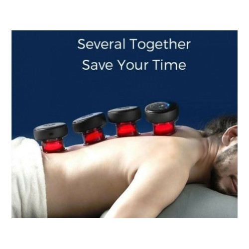 Achedaway Cupper Laserlicht-Massagegerät, Saugnapffunktion, Smartphone-Steuerung