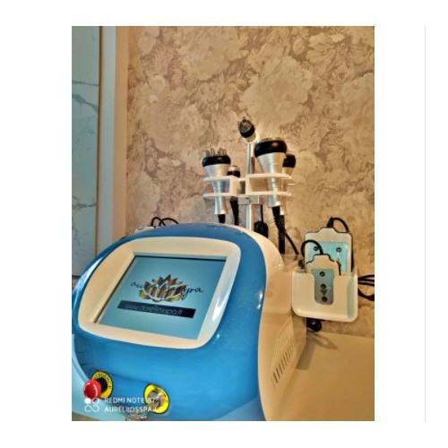 Körperpflegegerät, 6 in 1 Aurelijos SPA, Kavitation, Radiolifting, Lymphdrainage mit Lipo-Vakuum und Laser