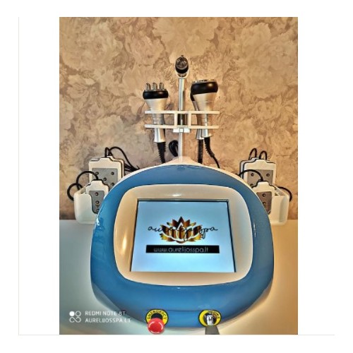Körperpflegegerät, 6 in 1 Aurelijos SPA, Kavitation, Radiolifting, Lymphdrainage mit Lipo-Vakuum und Laser