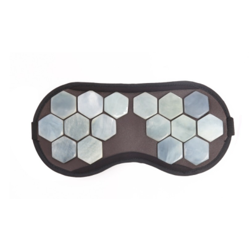 Gesichtsmaske mit Jadesteinen