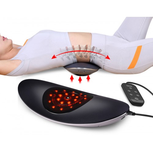 Alphay 4 in 1 Medizinisches Gerät für den lumbal Bereich - Massage, Bewegungstherapie, Schwarz