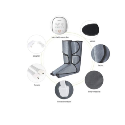 Fußdrucktherapie, Lymphdrainage, Luftkompression, Massage, Wärme, 6 Modi / 3 Intensitäten